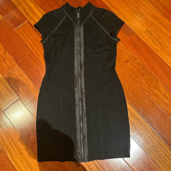 BEbe Black Mini Body con Dress - Picture 2 of 4